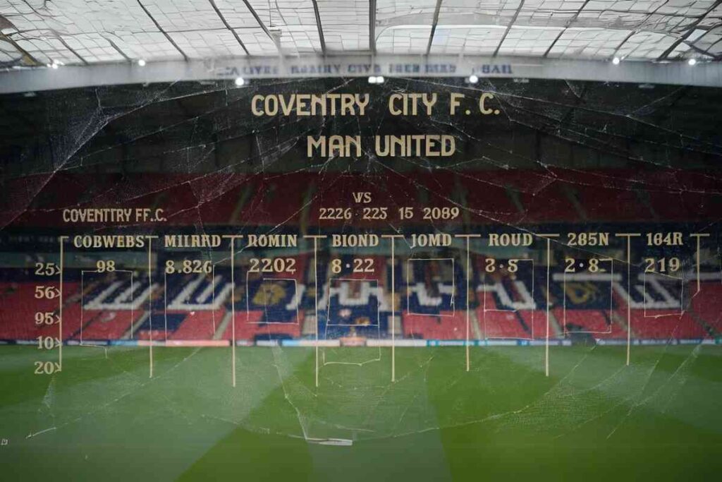 Coventry City F.C. vs Man United Timeline