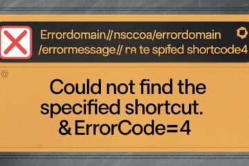 Errordomain=nscocoaerrordomain&errormessage=could not find the specified shortcut.&errorcode=4