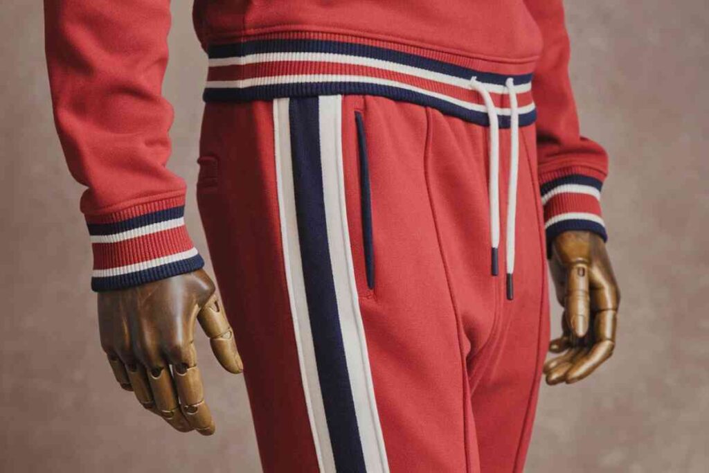 Brooks Brothers Red Fleece Wool Side Stripe Jogger Pants