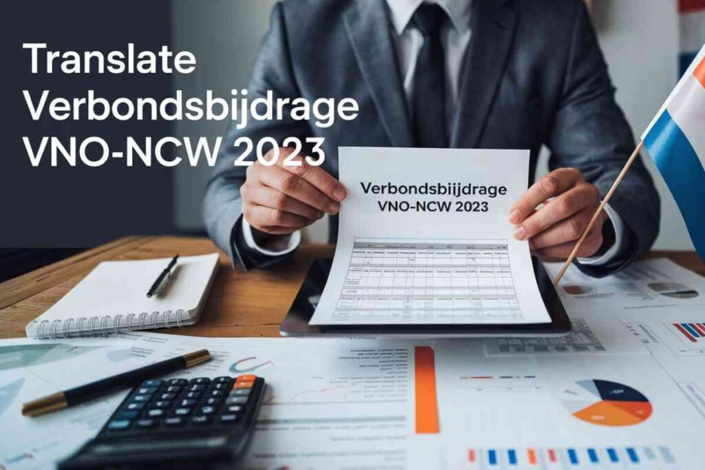 Translate Verbondsbijdrage VNO-NCW 2023