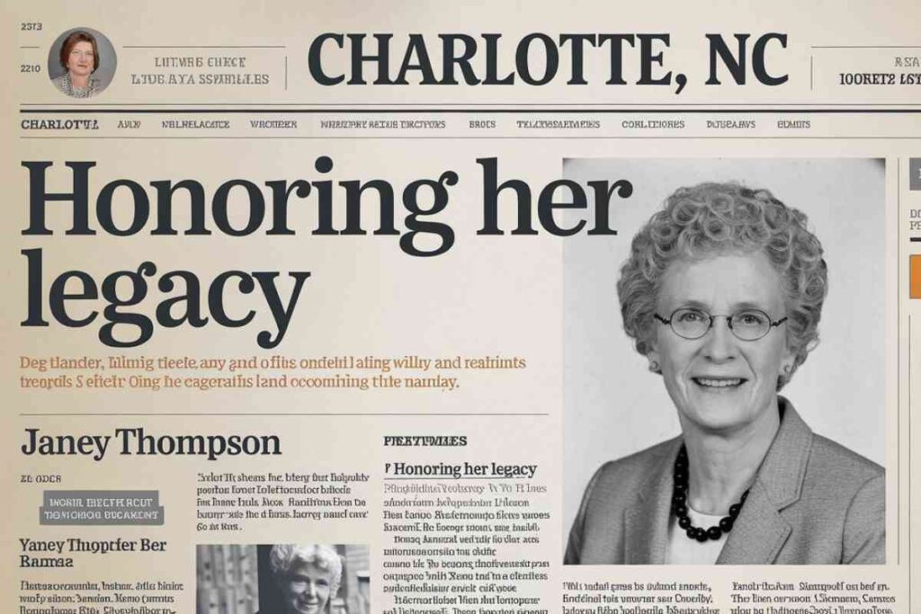 Janey thompson obituary charlotte nc